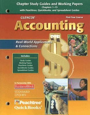 Glencoe Accounting First Year Course Chapter Study Guides And Working