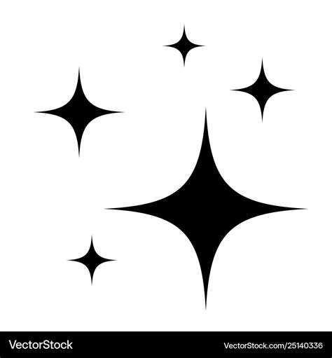 Shining stars on white background Royalty Free Vector Image