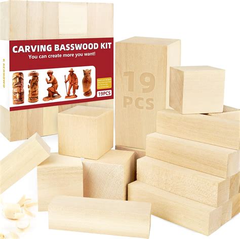 Amazon Basswood Carving Blocks Pcs Whittling Wood Blocks Wood