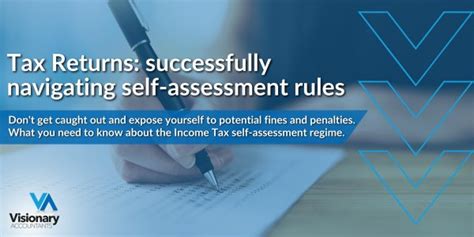 Tax Returns Successfully Navigating Self Assessment Rules