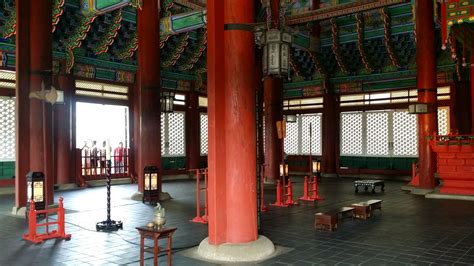 Inside Geunjeongjeon Throne Hall Of Gyeongbokgung Palace In South