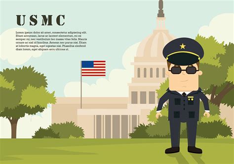 USMC Cartoon Character At Capitol Vector 154481 Vector Art at Vecteezy