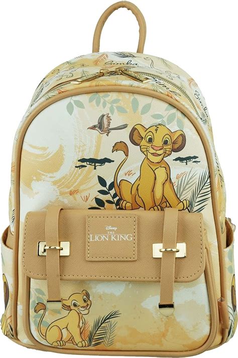 Lion King Simba And Nala Loungefly Mini Backpack And Wallet Munimoro