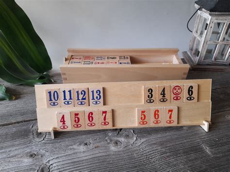 Neues Holz Rummy Brettspiel Rummikub Handarbeit Logikspiel Etsy