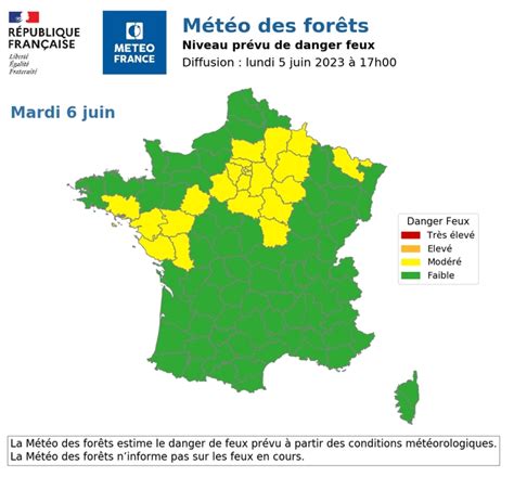 Risque Dincendie Découvrez La Nouvelle Carte Météo Des Feux De Forêt