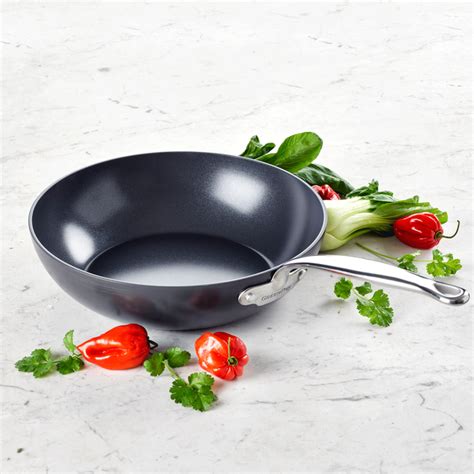 GreenPan Padella Wok Barcellona Nero ø 28 cm 3 7 litri