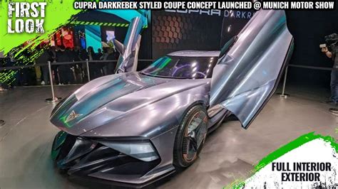 Cupra Darkrebel Electric Sports Car Launched Munich Motor Show