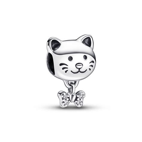 Pandora Pet Cat And Bow Charm Pandora Jewellery From T And Wrap Uk