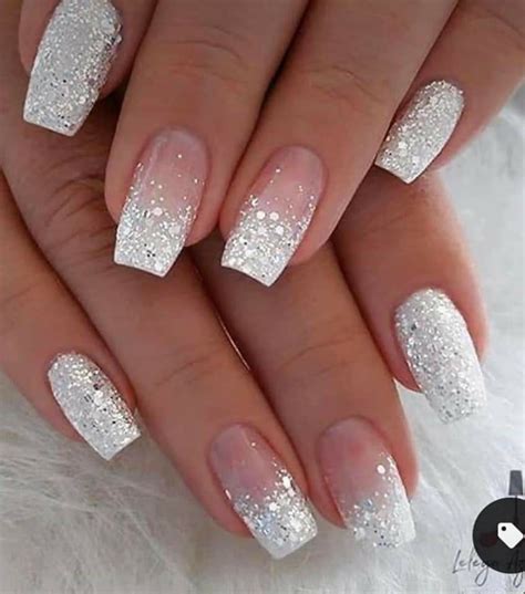 Wedding Nails Glitter Wedding Nails Design Bride Nails Wedding