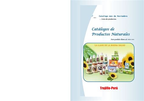 Calaméo Catalogo De Productos Naturales