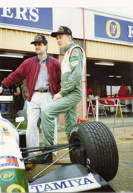 Mika Hakkinen Martin Donnelly And Mika Hakkinen Silverstone Tyre