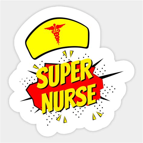 Super Nurse Rn Super Power Nursing Super Nurses Sticker Teepublic