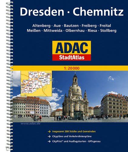 Adac Stadtatlas Dresden Chemnitz Mit Altenberg Aue Bautzen Freiberg