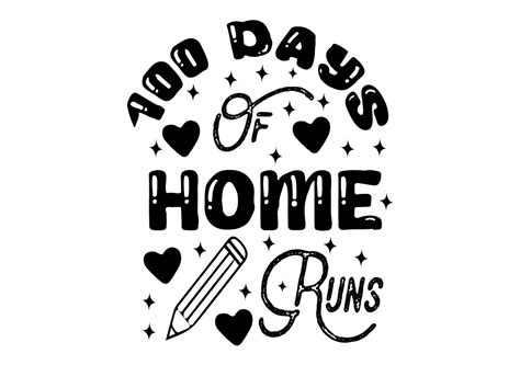 Days Of Home Runs Svg Graphic By Svg Design Shop Creative Fabrica