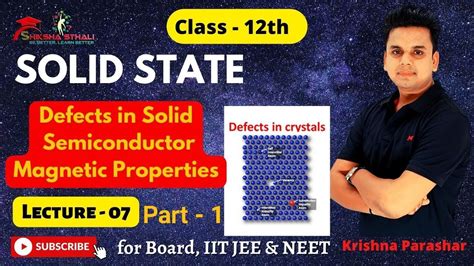 Solid State Th L Defects In Solid Part For Jee Neet