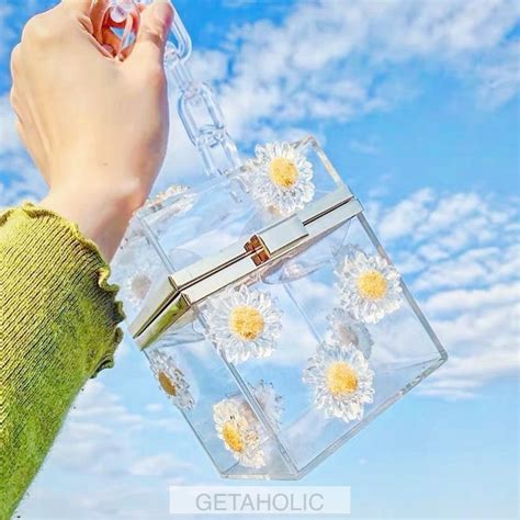 Serendipity Designer Floral Transparent Bag Getaholic Getaway
