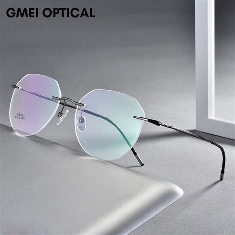 Men's Eyeglasses Ultralight Titanium Alloy Rimless S7052 | Men's ...