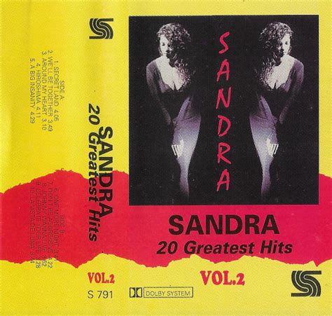 Sandra 20 Greatest Hits Vol 2 Cassette Discogs