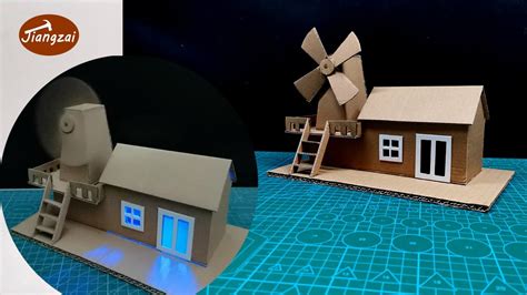 How To Make A Wind Turbine From Cardboard Diy Cardboard Windmill