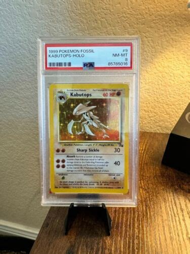 Pok Mon Tcg Kabutops Fossil Holo Unlimited Holo Rare Psa Nm