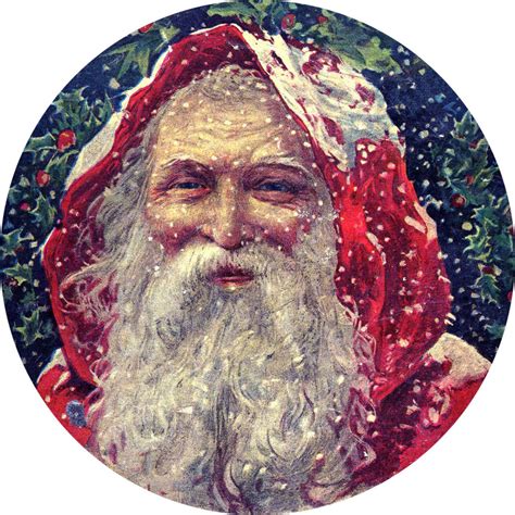 9 Old World Santa Images! - The Graphics Fairy