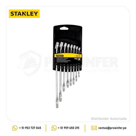 Juego De Llaves Combinadas M Tricas Stanley En Per Prosinfer