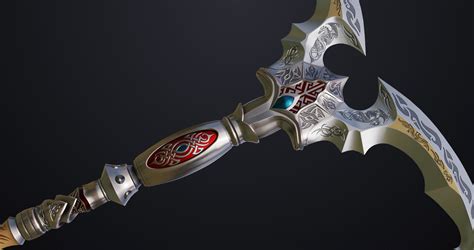 3d Model Battle Axe 05 All Pbr Unity Ue Textures Included Vr Ar Low Poly Cgtrader