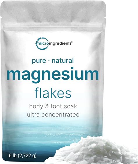 Amazon Pure Magnesium Flakes Lbs Great For Foot Body Bath