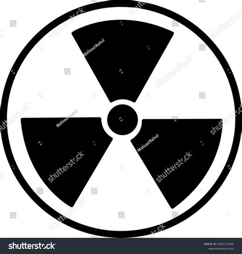 Toxic Sign Symbol Warning Radioactive Zone Stock Vector (Royalty Free ...