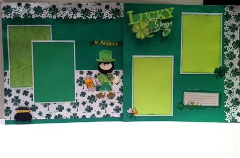 Premade St Patrick S Day Scrapbook Layouts X Etsy Holiday