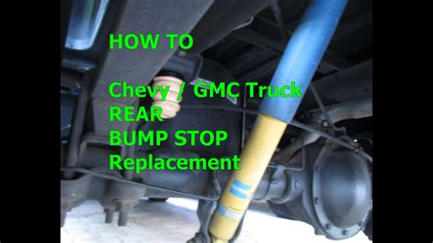 How To Bump Stop Replacement 99 2014 Chevy Gmc Truck Sierra Silverado