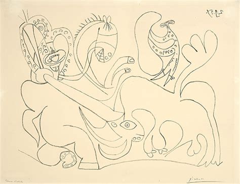 La Pique I By Pablo Ruiz Picasso Artist At Galerie Kornfeld Auction