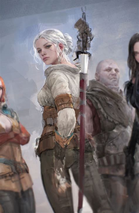 ArtStation witcher3 fanart Sungryun Park Personajes de fantasía