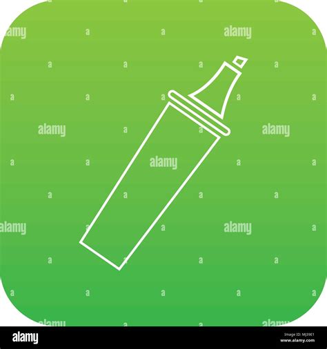 Felt Tip Pen Icon Green Vector Stock Vector Image Art Alamy