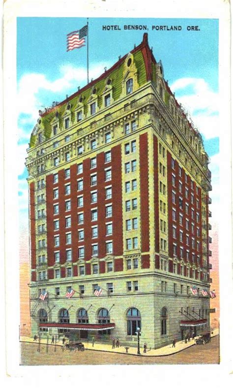 White Border Postcard Hotel Benson Portland Oregon 1934 Jackies