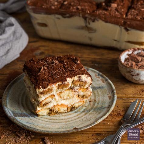 Traditional Tiramisu Recipe with Mascarpone & Tia Maria - Proper Foodie