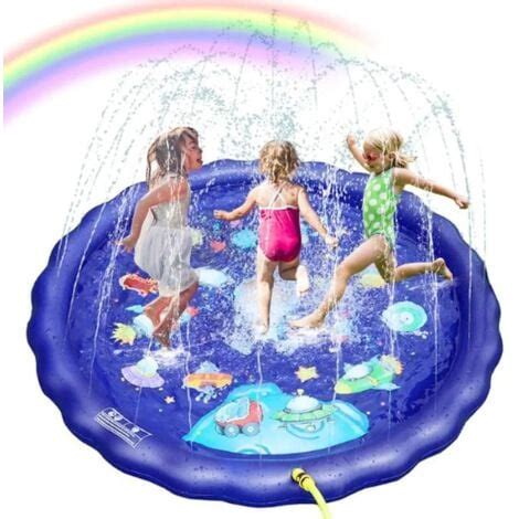 Piscine Gonflable Enfant Tapis Piscine 170cm Tapis De Jet D Eau