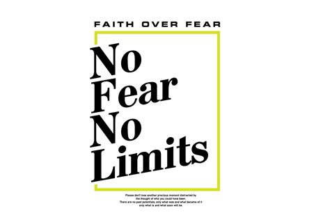 No Fear No Limits Quotes Graphic Tee Graphic By Spacelabs Studio