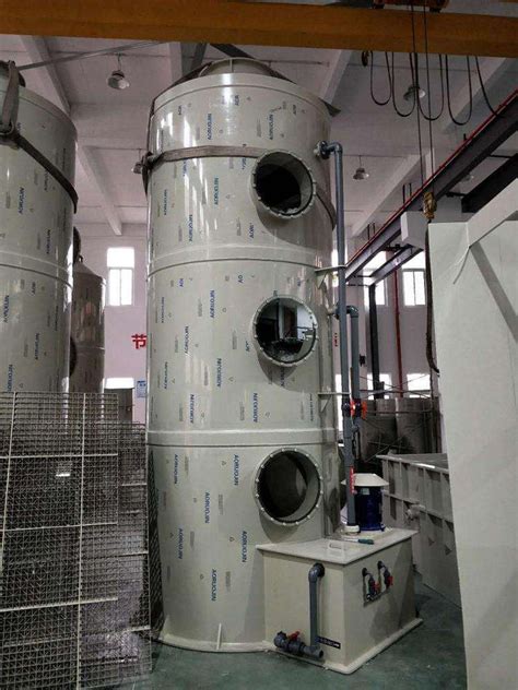 PP Material Industrial Ammonia Spray Absorption Column Fume Scrubber