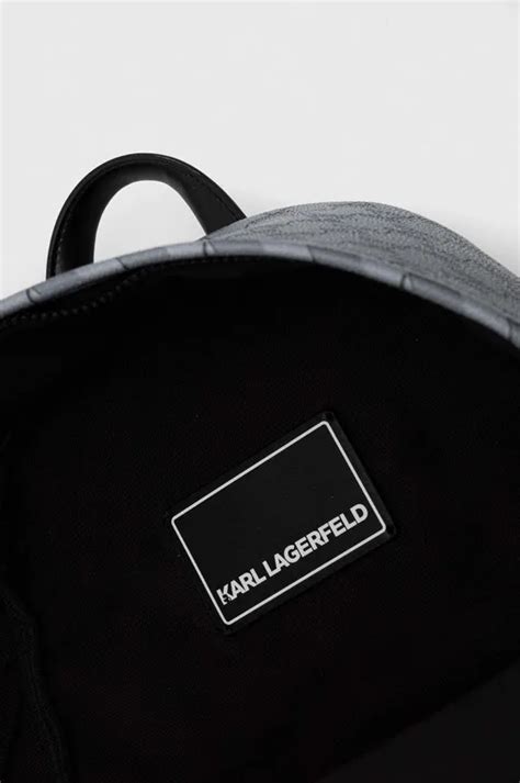 Рюкзак Karl Lagerfeld мужской цвет серый большой узорный | ANSWEAR.ua