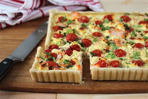 Recette De Quiche Au Saumon Tomate Et Courgette La Vache Qui Rit