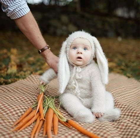 Newborn To Sitter Bunny Outfit Made Of Super Soft Yarn Available In