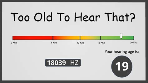 How Old Are Your Ears Hearing Test Youtube