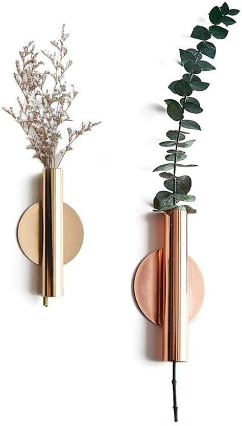 Gold Vase Decor Rose Gold Wall Decor Metal Vases Decor Ideas Flower