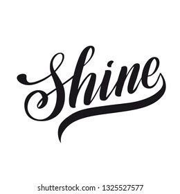 Shine Lettering Word Stock Vector Royalty Free Shutterstock