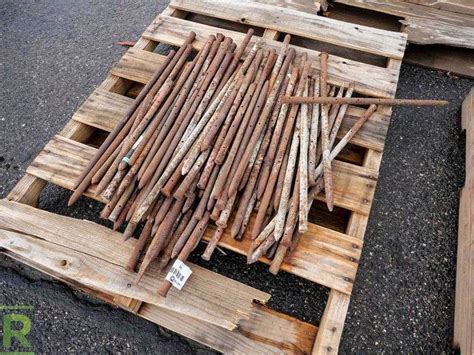 Pallet Of Metal Stakes Roller Auctions