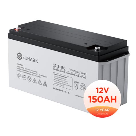 Free Maintenance Sunark AGM 12V 50ah 12volt Lead Acid Battery 12V 100ah