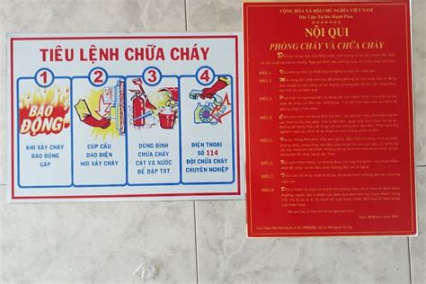 Mẫu Nội Quy Phòng Cháy Chữa Cháy Nhà Trọ Phòng Trọ Pccc