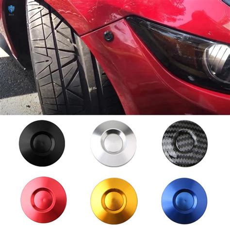 2 Pcs Push Button Quick Release Hood Bonnet Pins Lock Clip Car Bumper Latch Kit Shopee Philippines