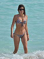 Claudia Romani Wearing A Bikini In Miami Beach